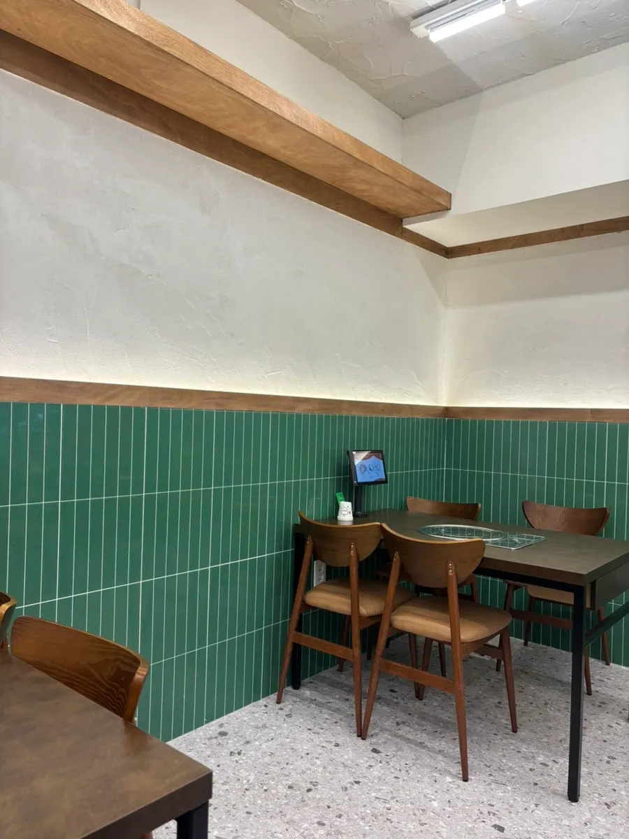 Seating layout inside the restaurant