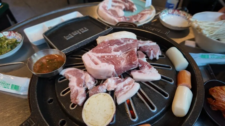 Plate of raw mixed grill cuts in vivid red color