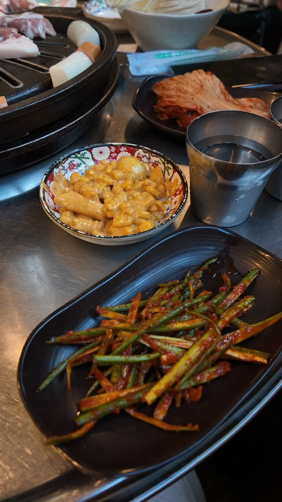 Curry salad from the self-serve bar