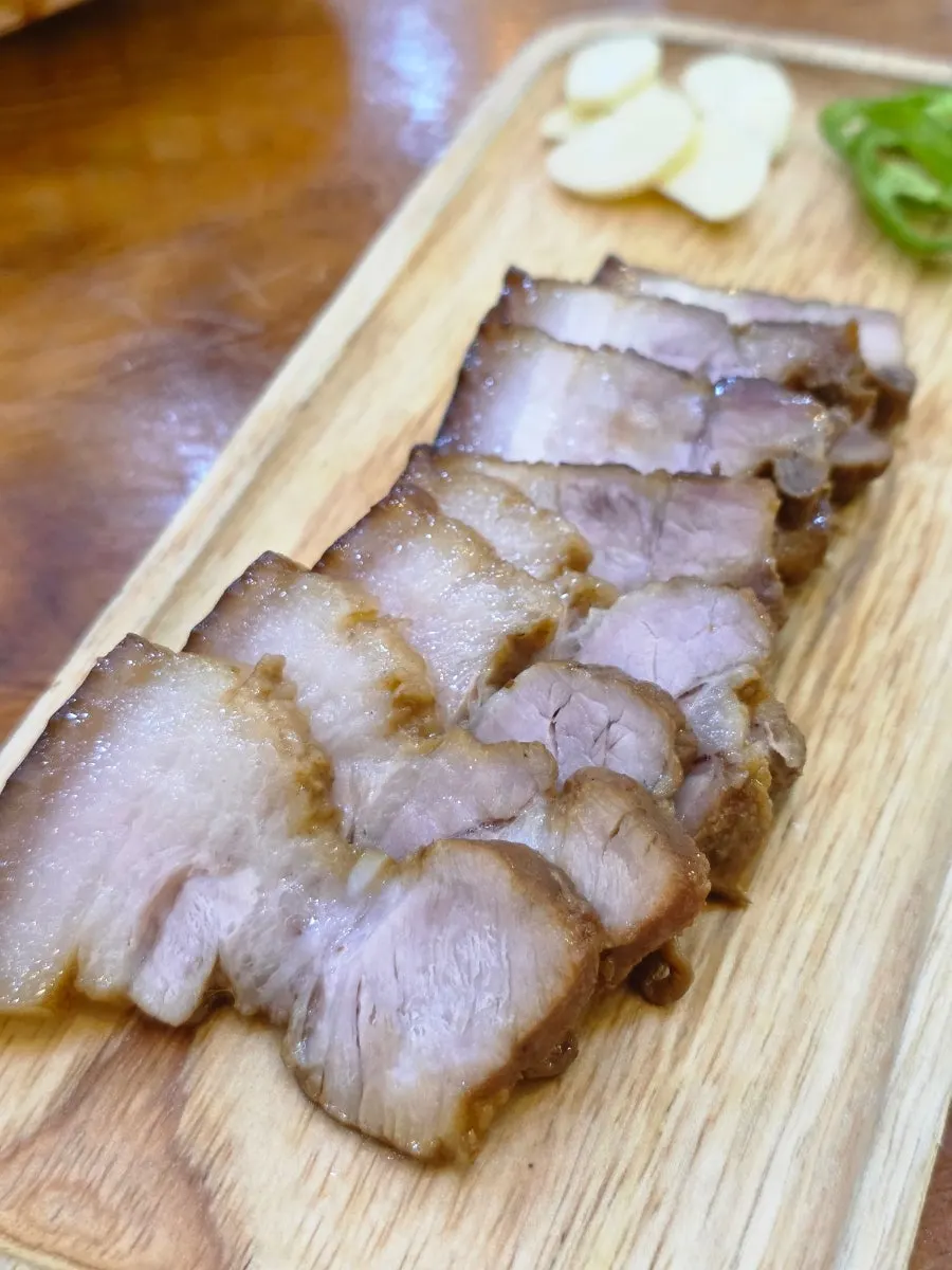 Dombe pork served in the set