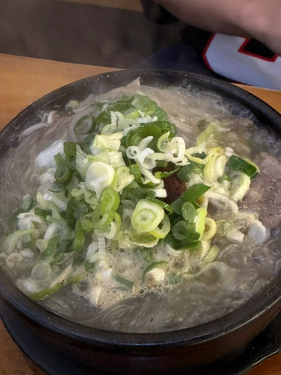 Haejangguk with beef brisket and glass noodles