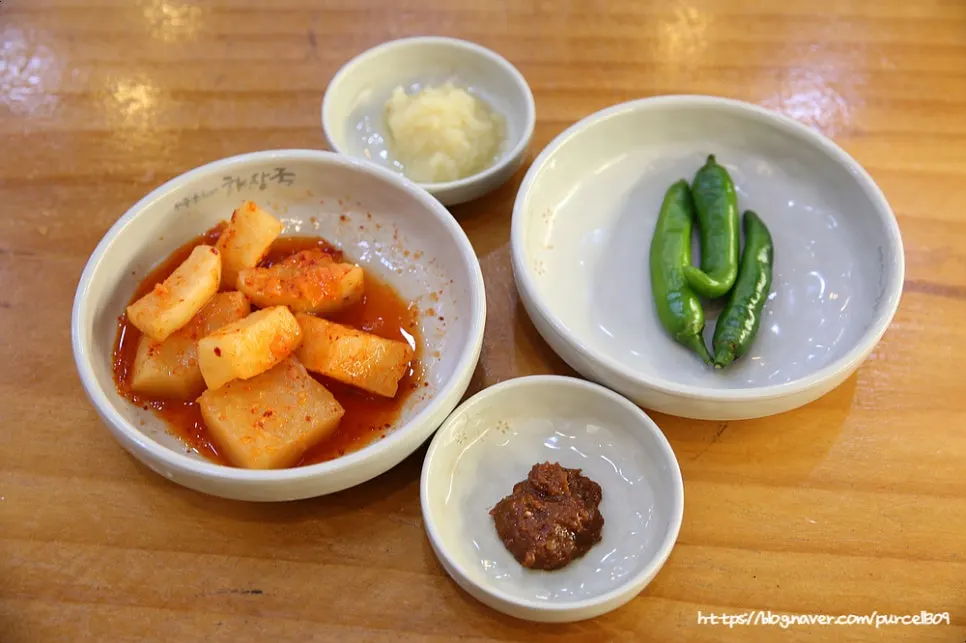 Seasoned doenjang sold at the restaurant