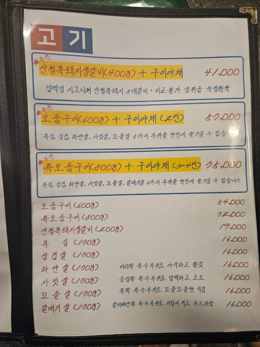Ordering guide at Neopttakjip