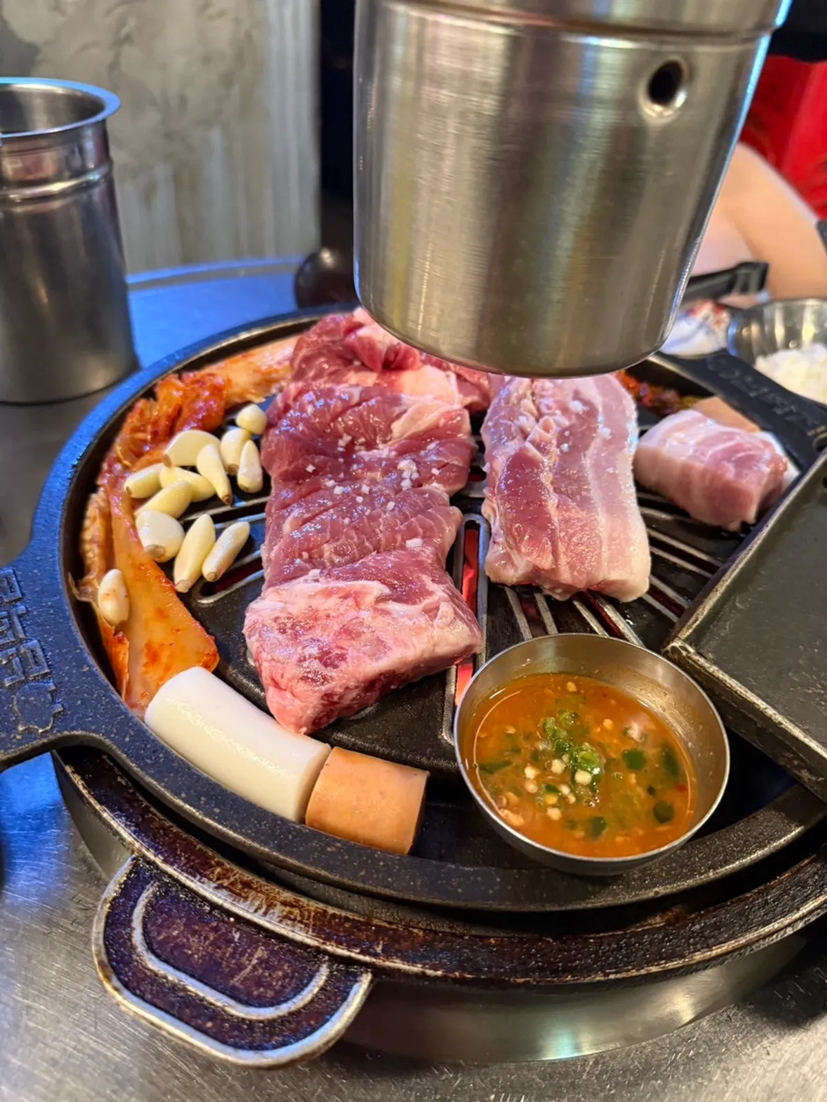 스타필드 맛집 넙딱집의 고기 상차림