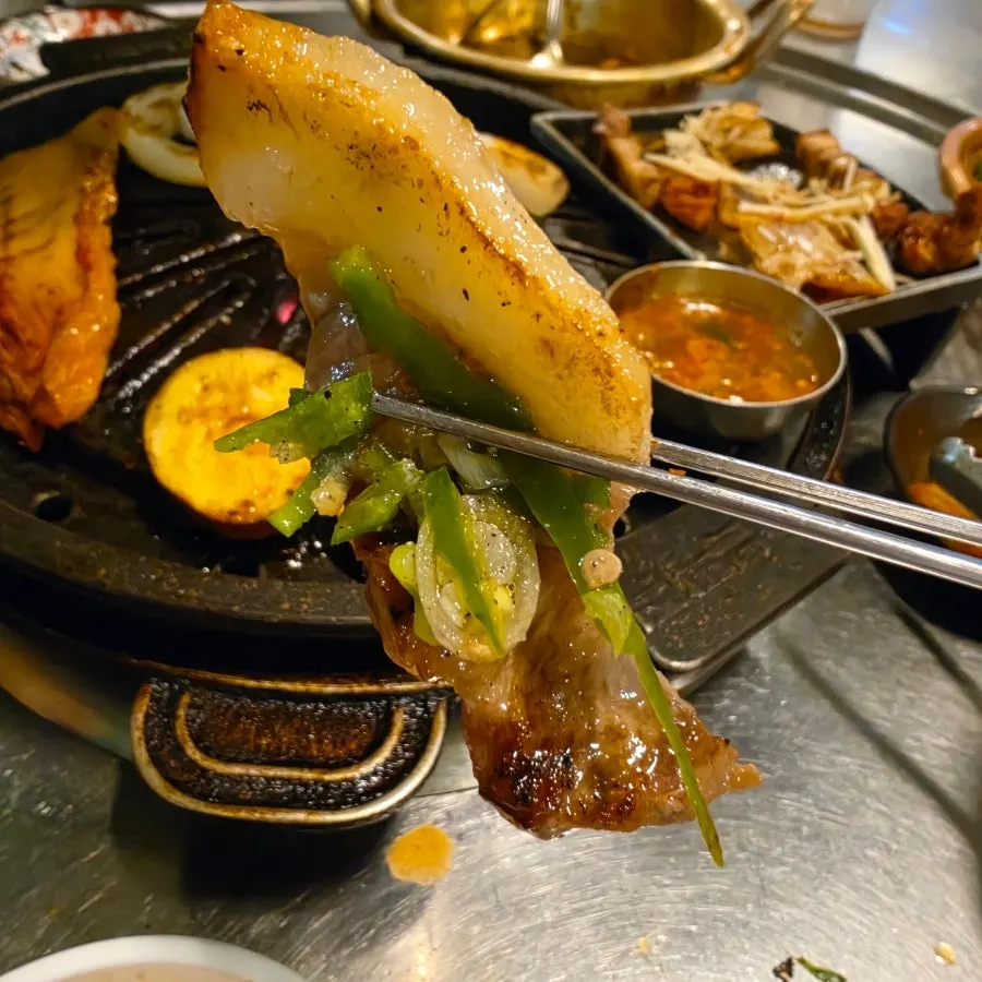 Pork with accompaniments
