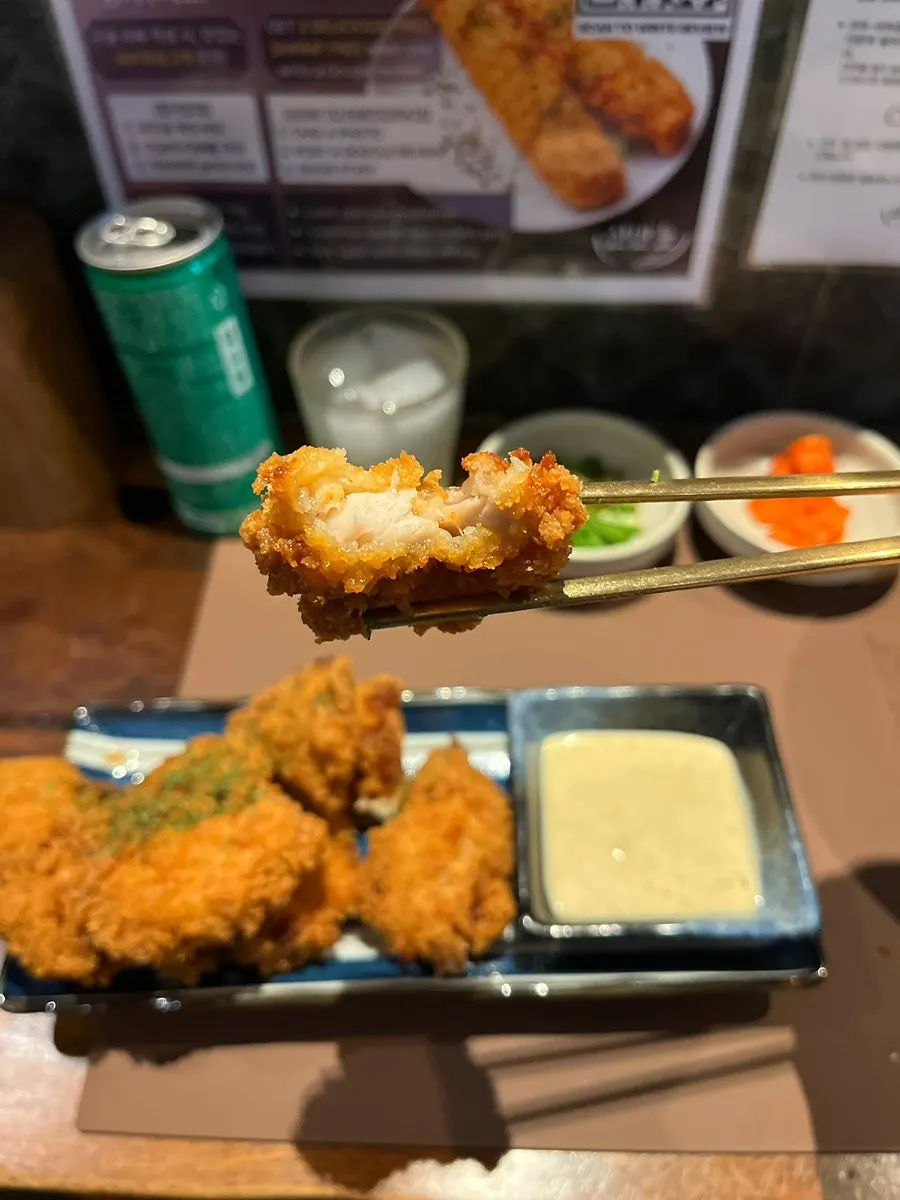 소스에 찍어 먹는 가라야게