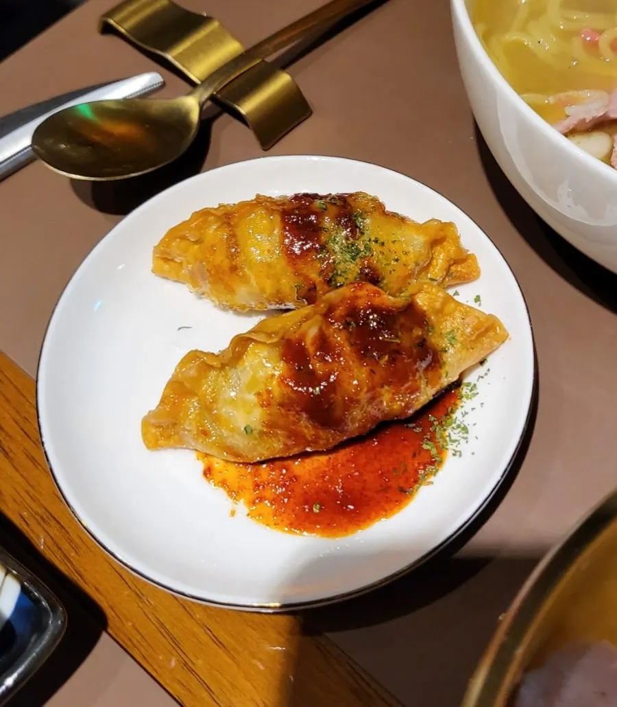 Table set with gukbap and karaage together