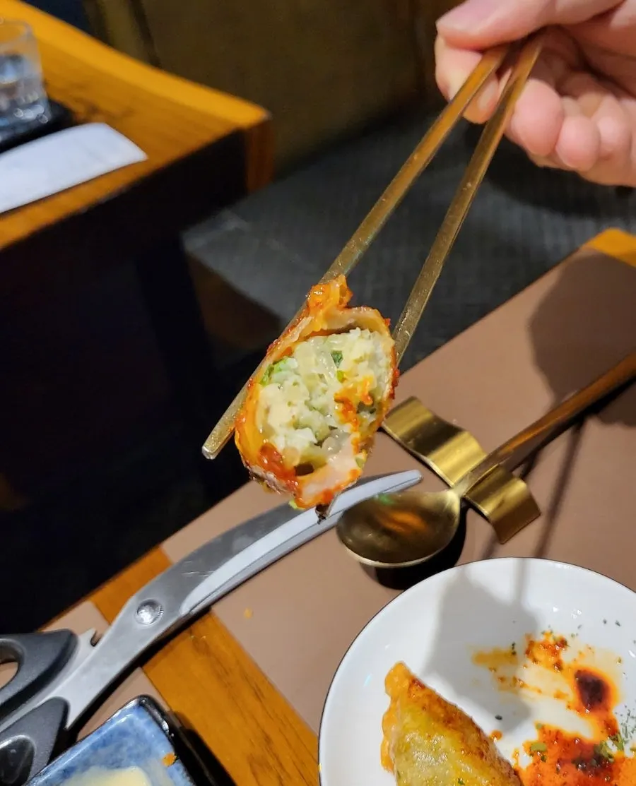 Cross-section of the fully packed wang mandu