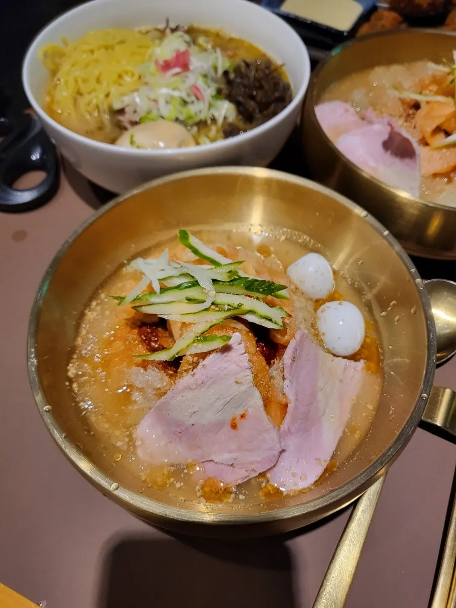 A bowl of Sanbandeul bibim milmyeon