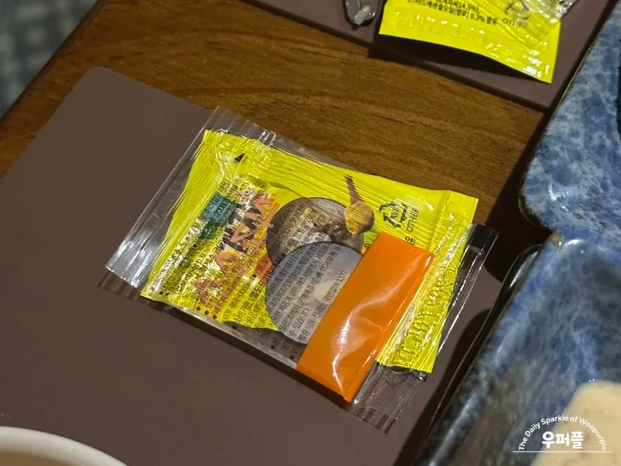 Vinegar and mustard served alongside the milmyeon