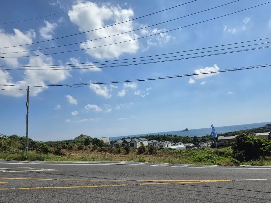 View of the Sanbang-san area from in front of the restaurant
