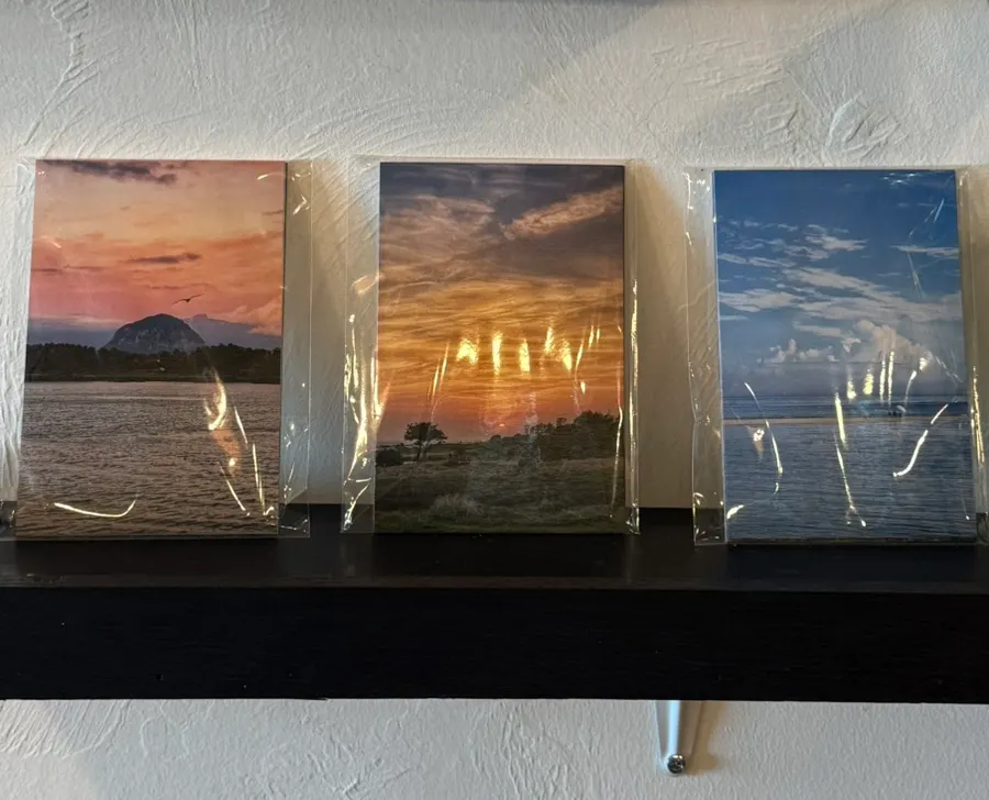 Postcards for sale supporting an orphanage