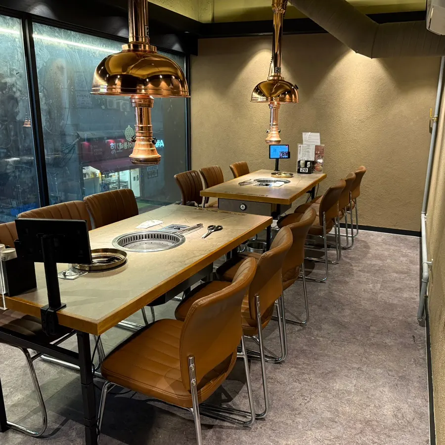 Private room seating set up for group gatherings