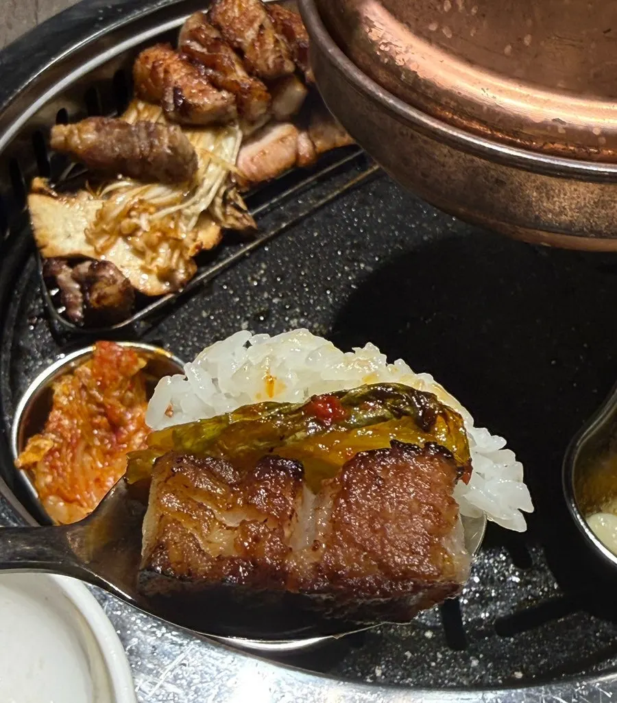 Countryside vegetable doenjang stew loaded with ingredients