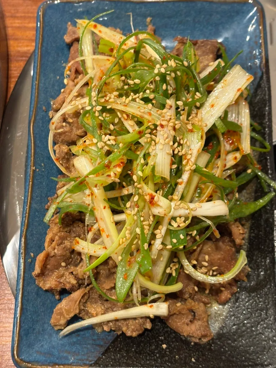 Remaining Oje Bokkeum on the stone griddle
