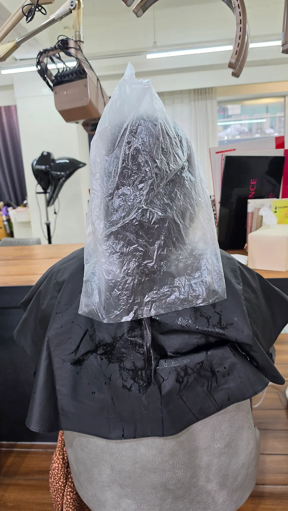 Shiseido full-care clinic treatment in progress