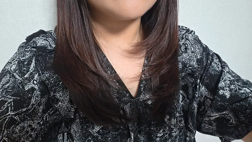 Hair condition after finishing the clinic