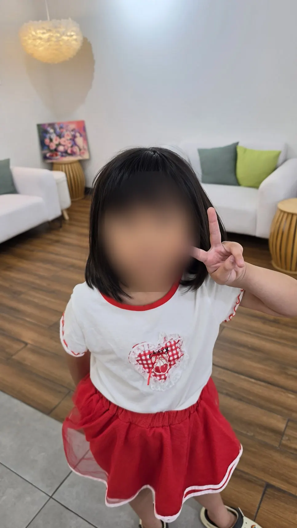 Daughter's bob before the cut