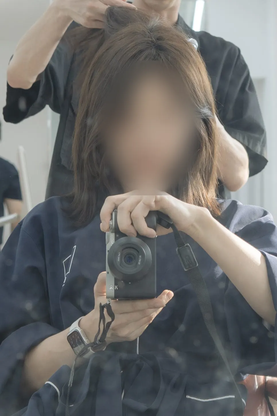 비밀번호로 잠그는 미용실 락커룸