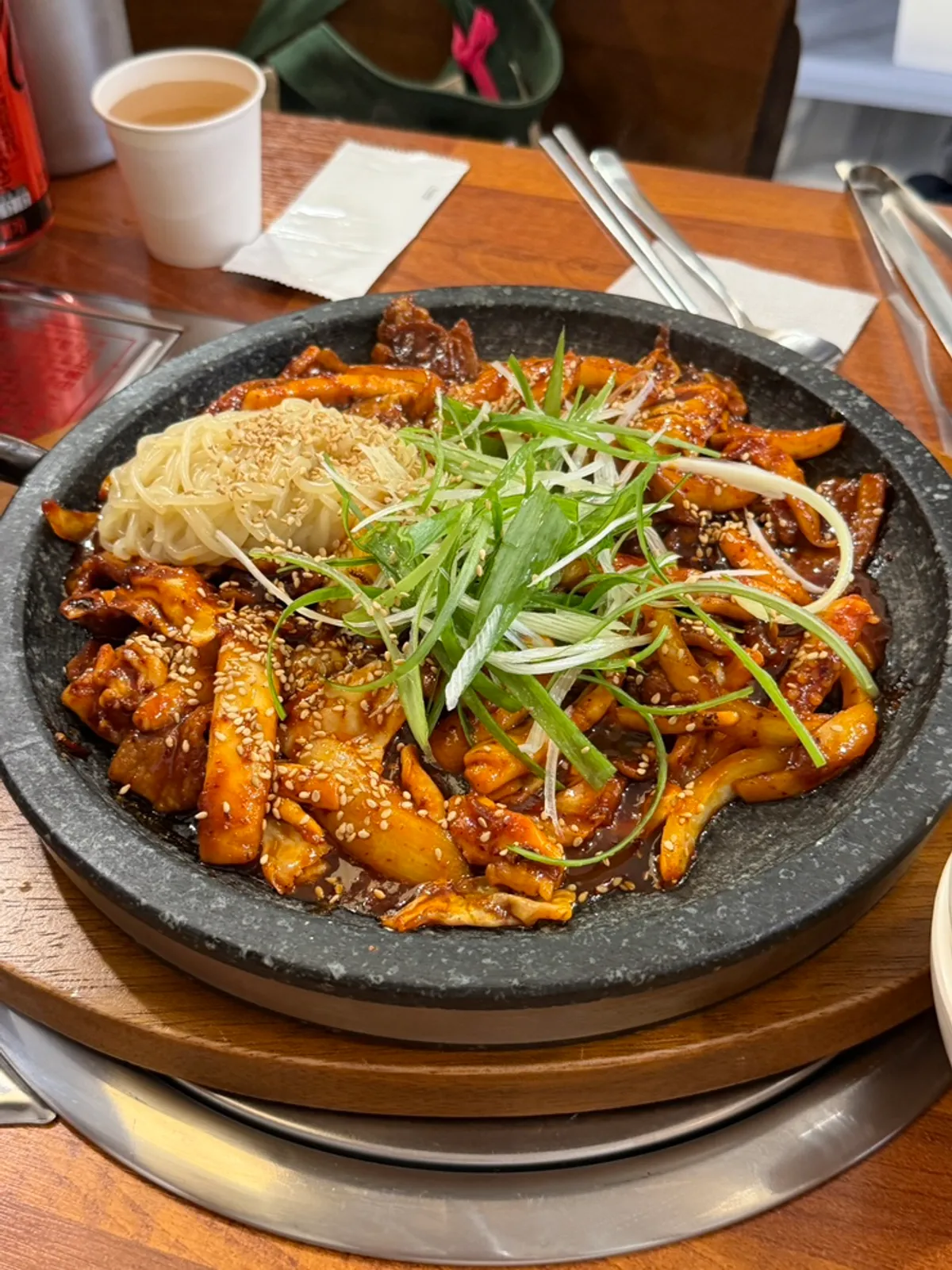 직화돌판 오제볶음정식
