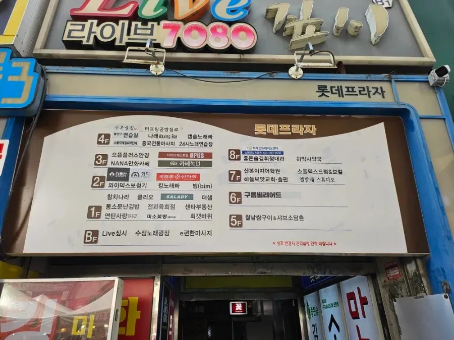 Lotte Plaza building directory