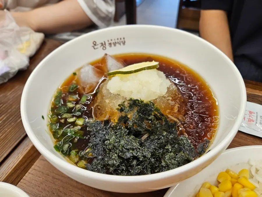 Close-up of the crispy gyeongyangsik pork cutlet