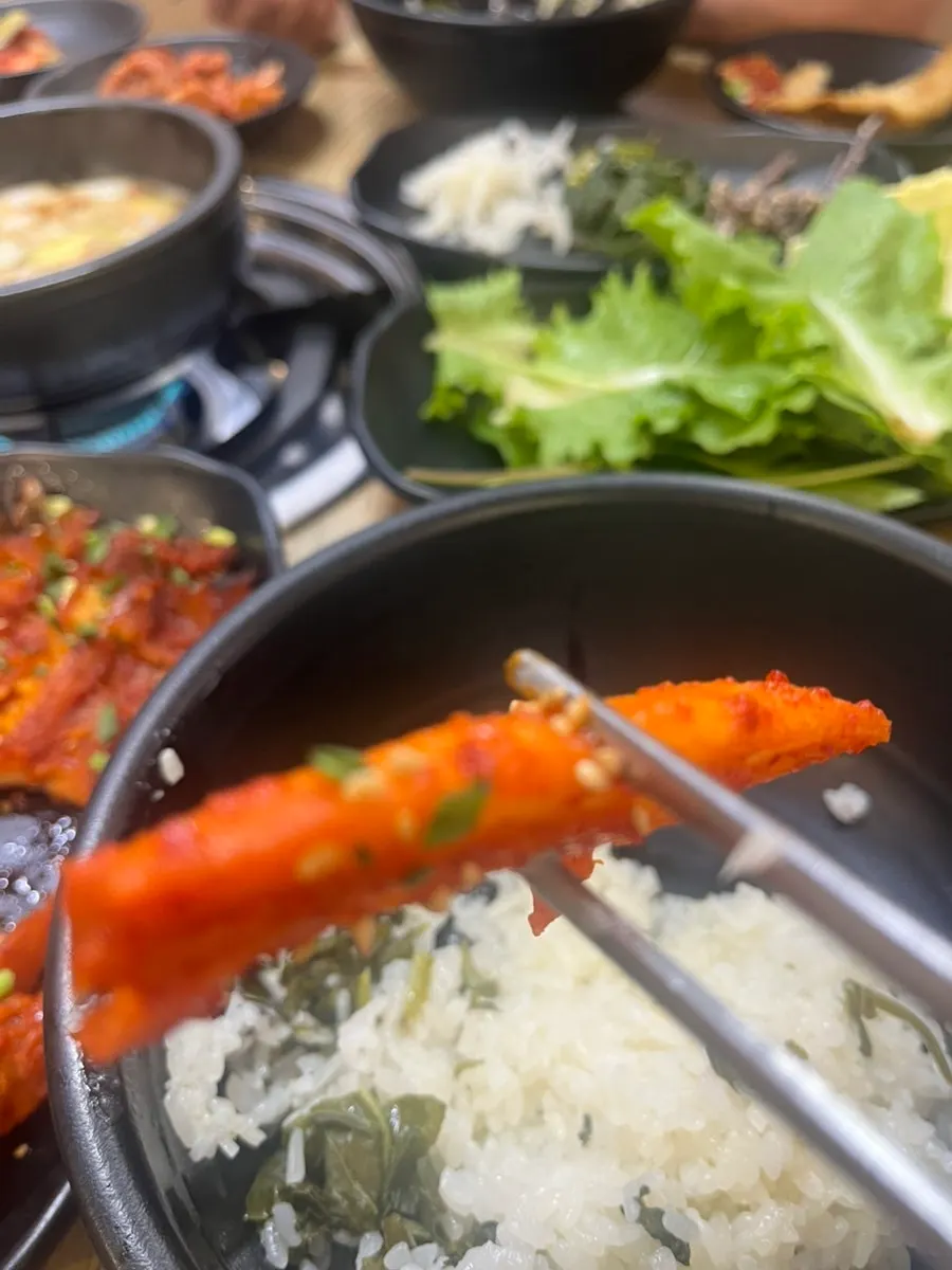 보글보글 끓는 된장찌개