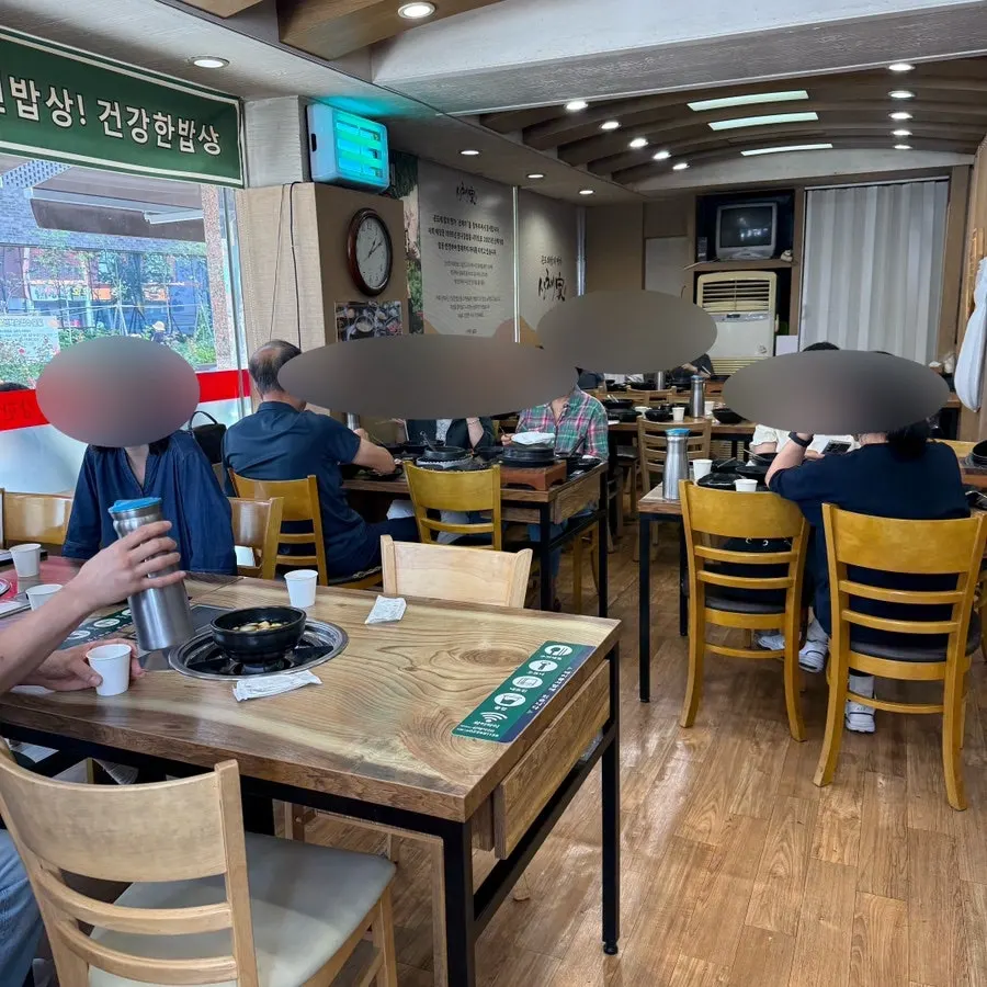 Restaurant interior filled with weekend lunch guests