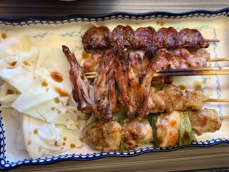Five-skewer yakitori assortment