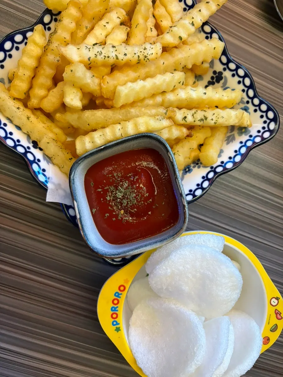 Truffle oil fries