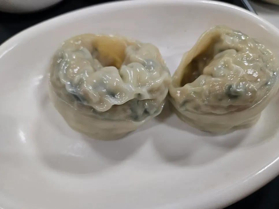Two large dumplings included in the set