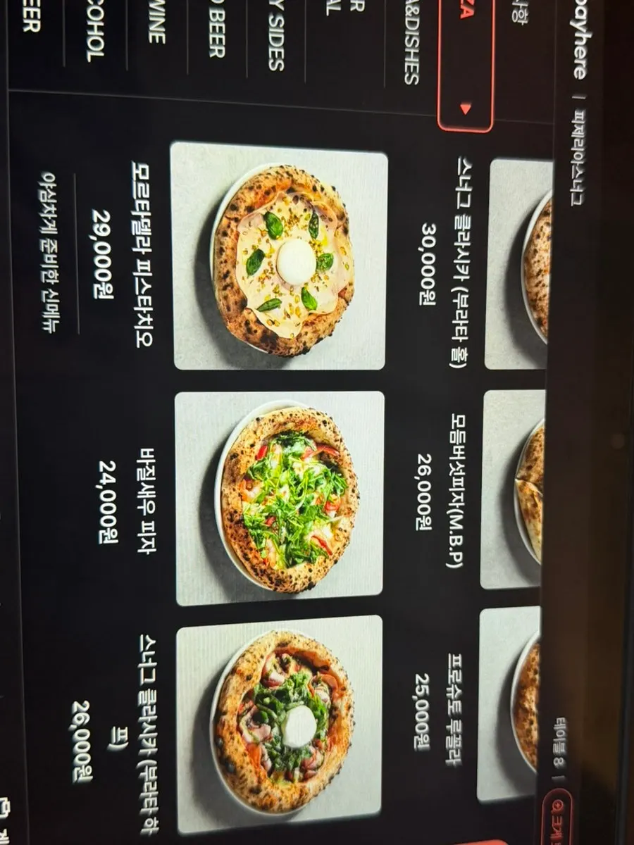 Menú de pizzas de Pizzeria Snug