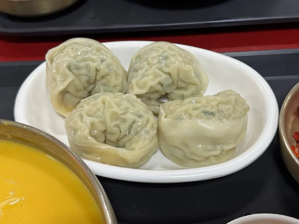 Kimchi served with noodles
