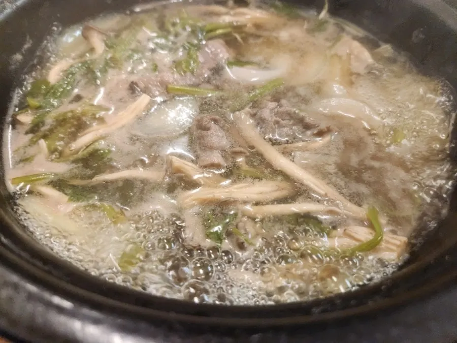 Shabu pot boiling hard