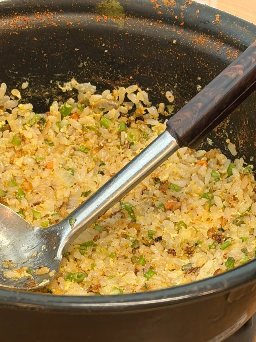 Fried rice served as the finishing course