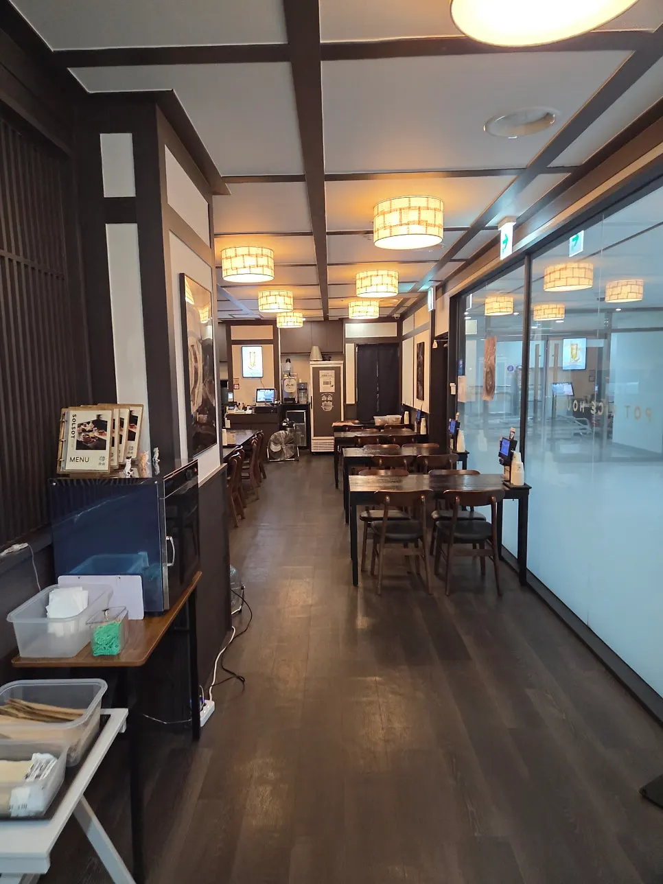 The tidy atmosphere at the entrance of Solsot Sangam Branch