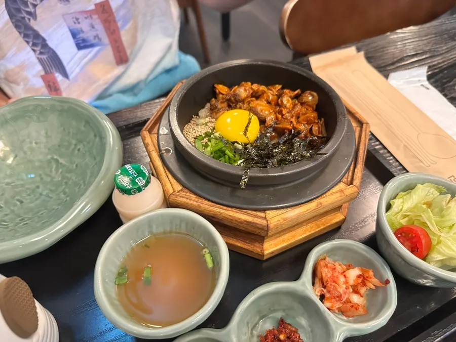 저녁 식사 후 솥밥 상차림