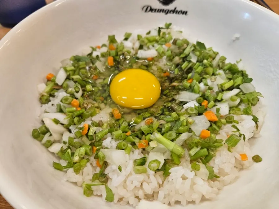 Pot remaining after the kalguksu meal