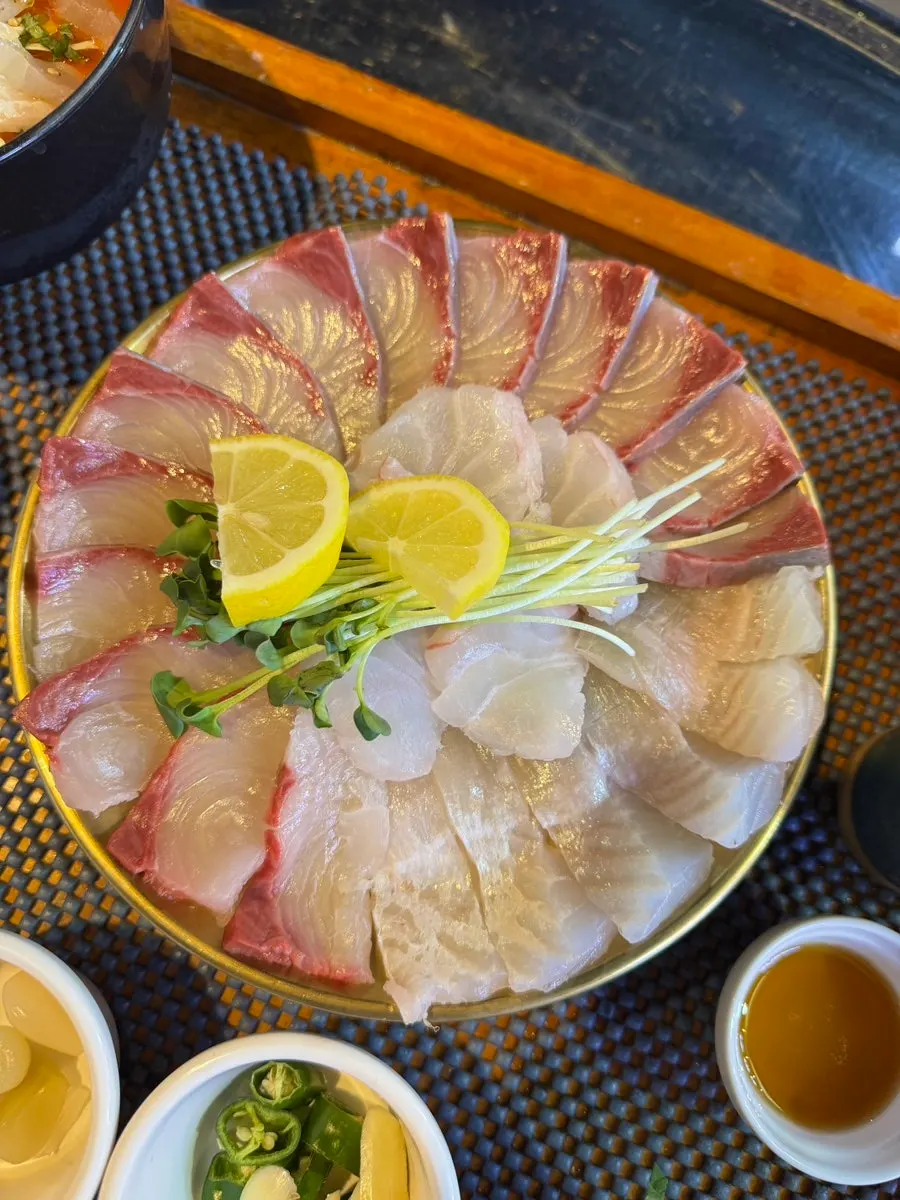 The premium assorted sashimi platter for two