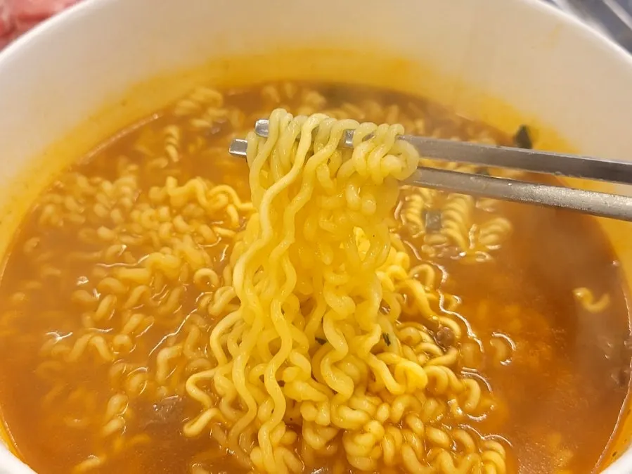 Finished self-service Hangang ramyeon