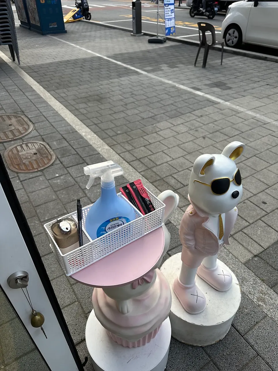 Portable mouthwash placed by the register