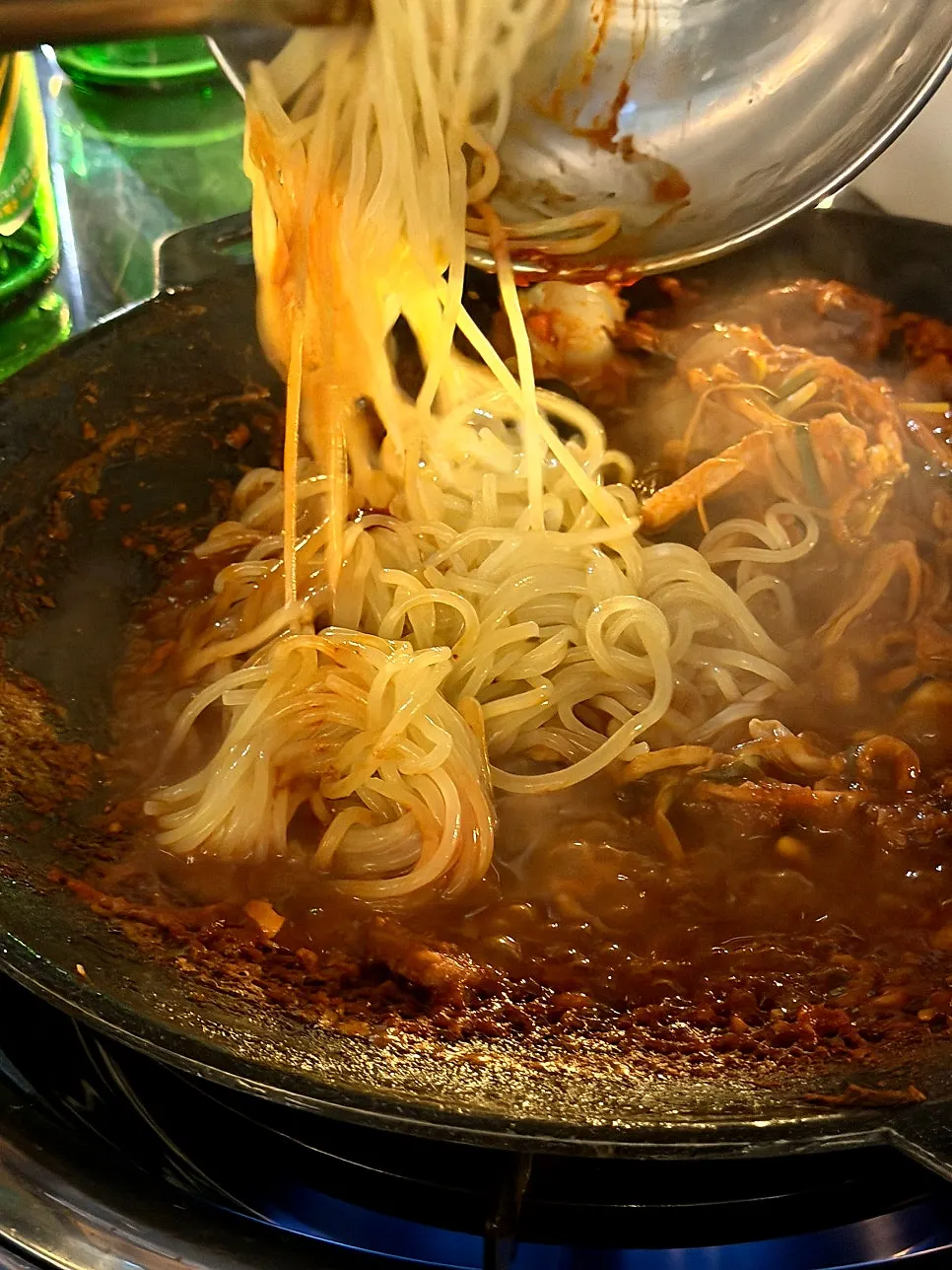 Glass noodle sari soaked in sauce