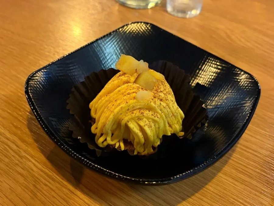 Mont Blanc sweet potato cake random side dish