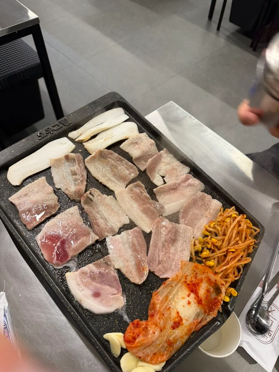 냉삼 맛있게 먹는 법 안내문