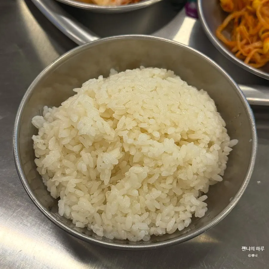 Sundubu-jjigae and a bowl of rice