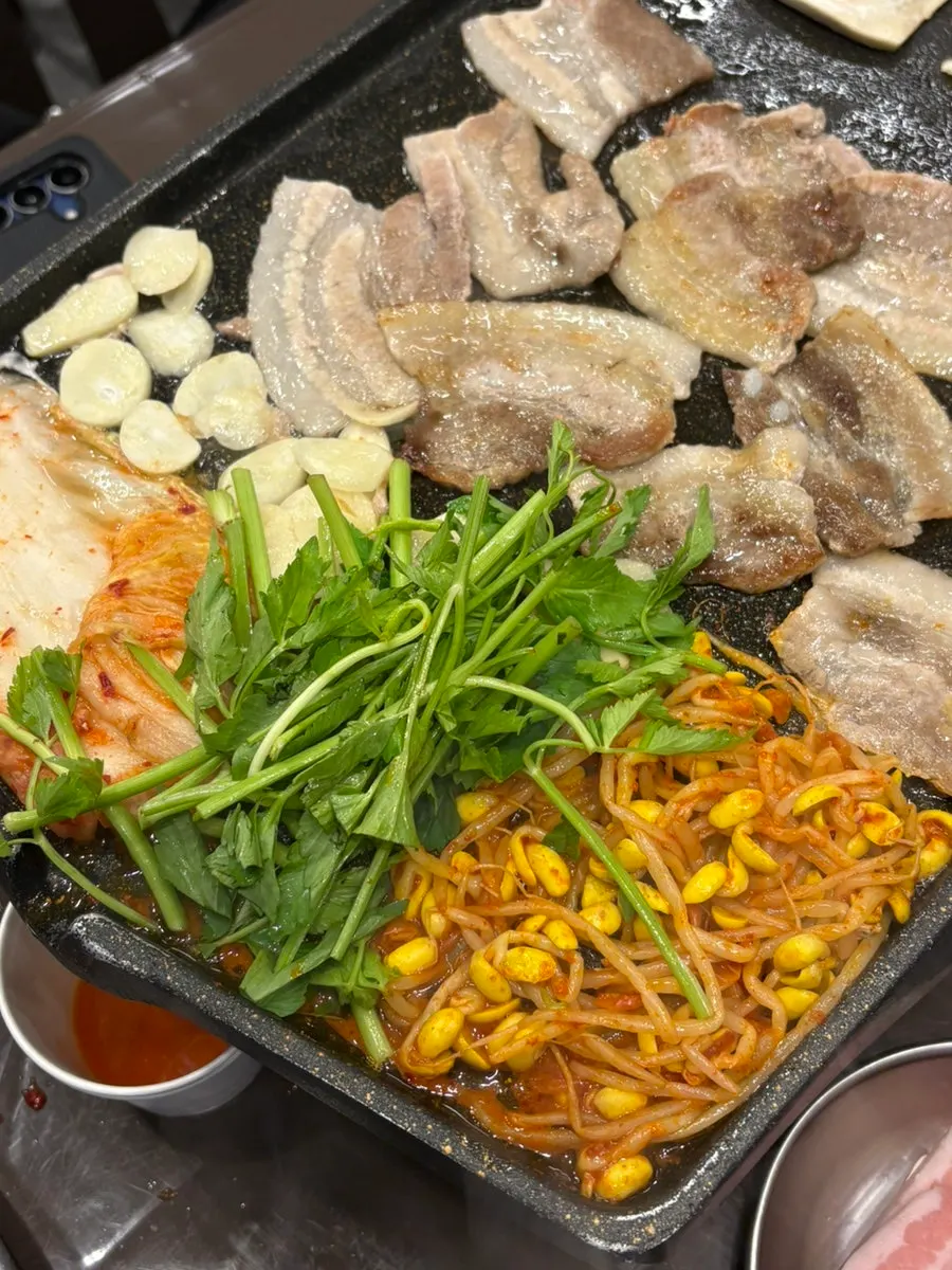 Golden-browned frozen pork belly