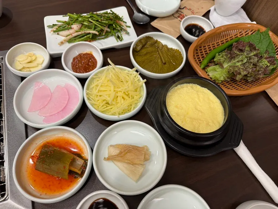 A variety of basic side dishes