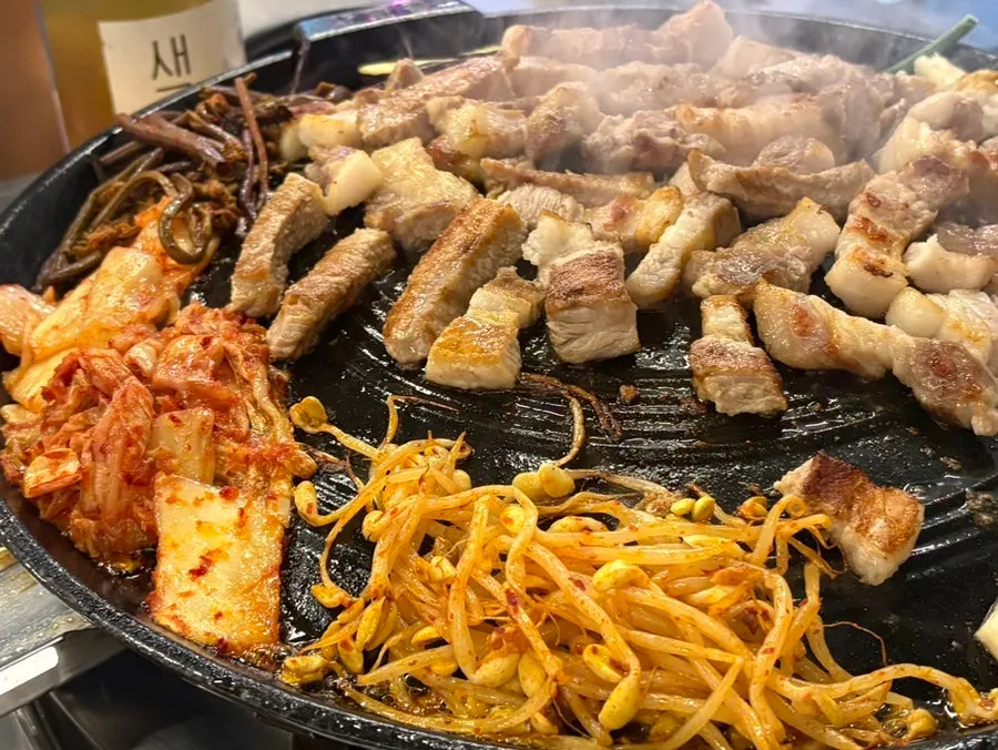 Table at Sanggu's Gueui Branch after finishing the meal