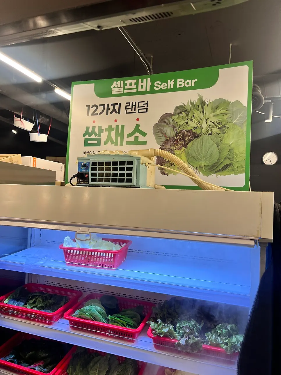 Self-bar with 12 kinds of wrap vegetables