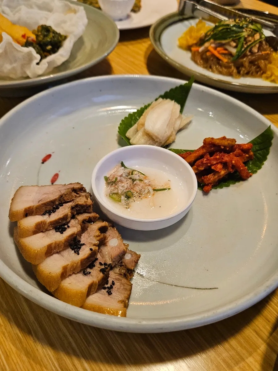 Bossam plate for two served with kimchi
